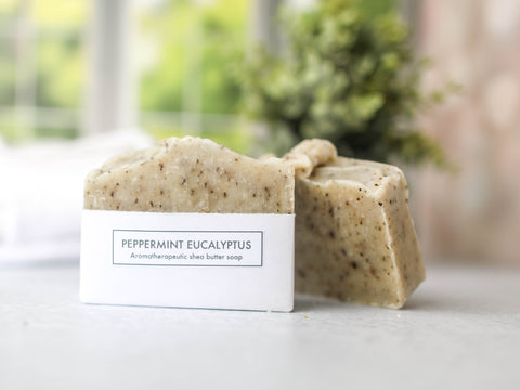 Peppermint Eucalyptus Shea Butter Soap