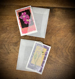 Pressed flower card